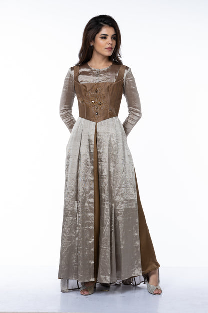 Silver Banarasi Dress