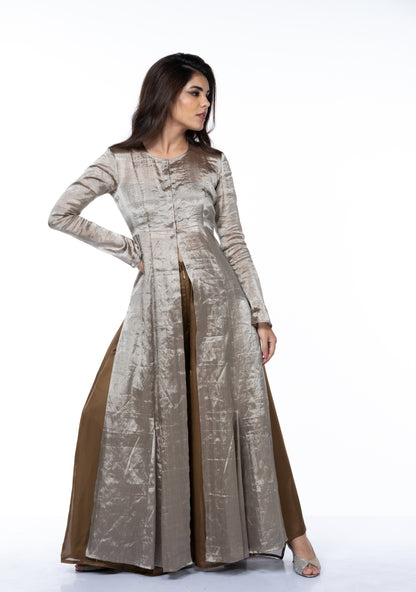 Silver Banarasi Dress